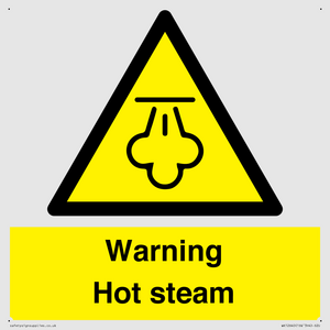 Warning Hot steam